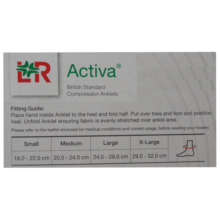 Activa Anklets Class 2 Compression Hosiery - Open Toe - Sand Colour - 4 sizes
