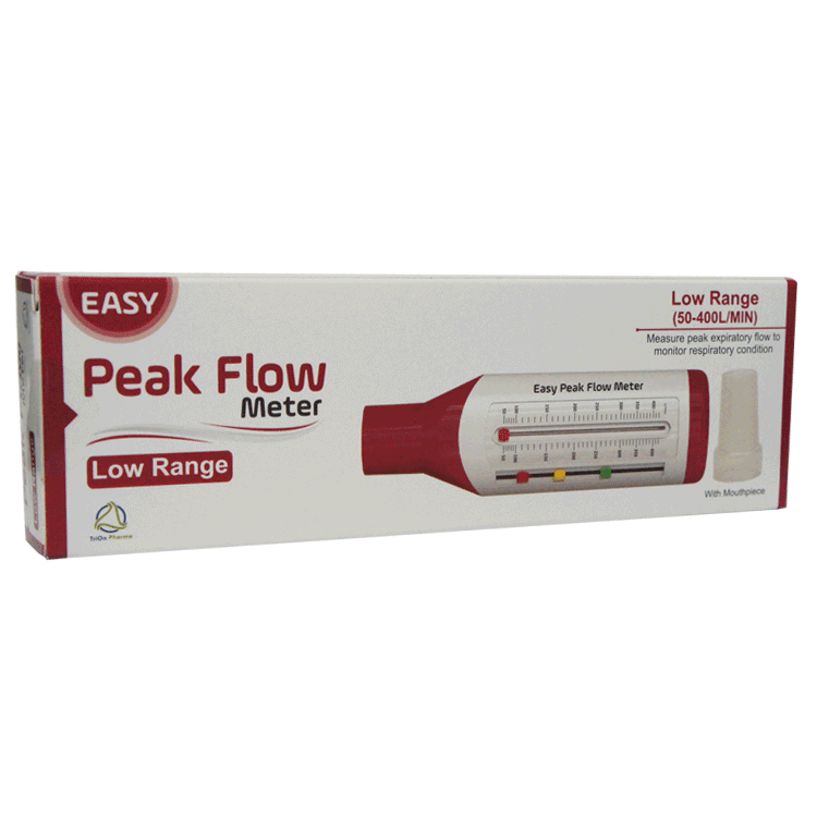 Easy Personal Peak Flow Meter - LOW Range - For Children and Compromised Adults