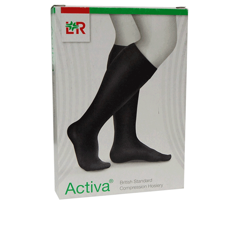 Bas de contention Activa Classe Sous le genou bout fermé