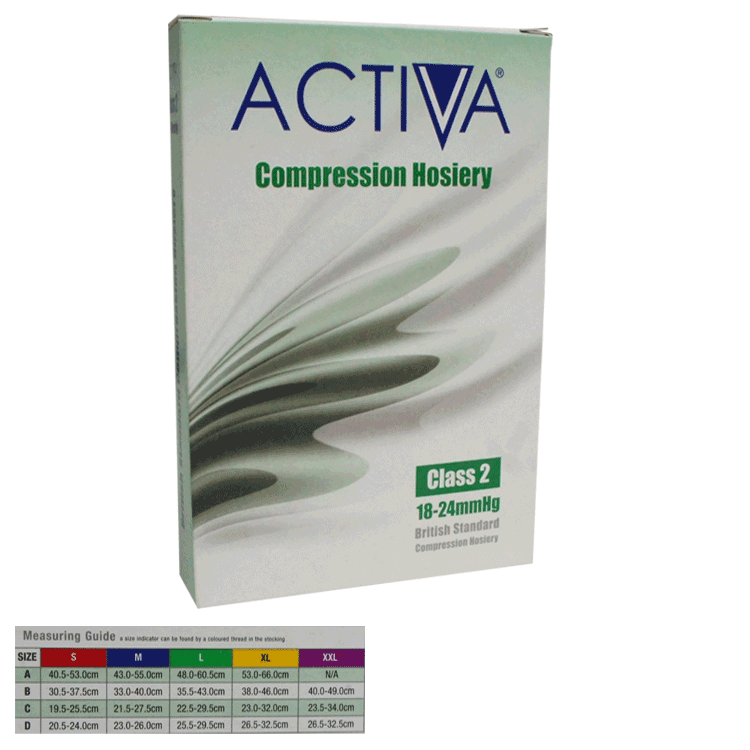Activa Compression Hosiery Class2 below knee sand colour open toe