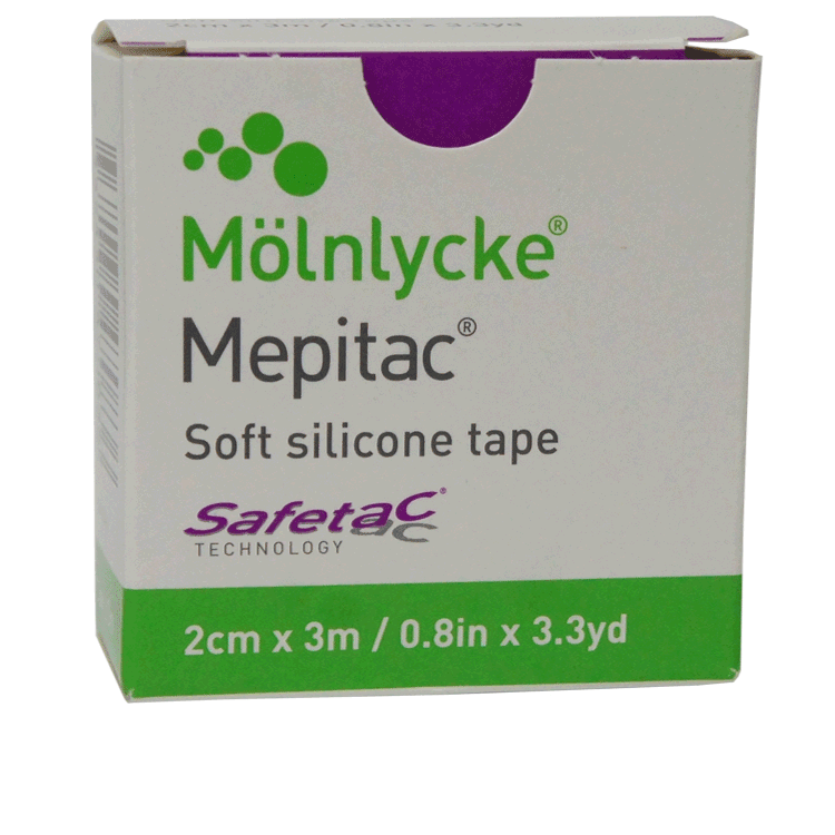 Mepitac Soft Silicone Tape 2cm x 3 metres - Adhesive tape for very delicate skin