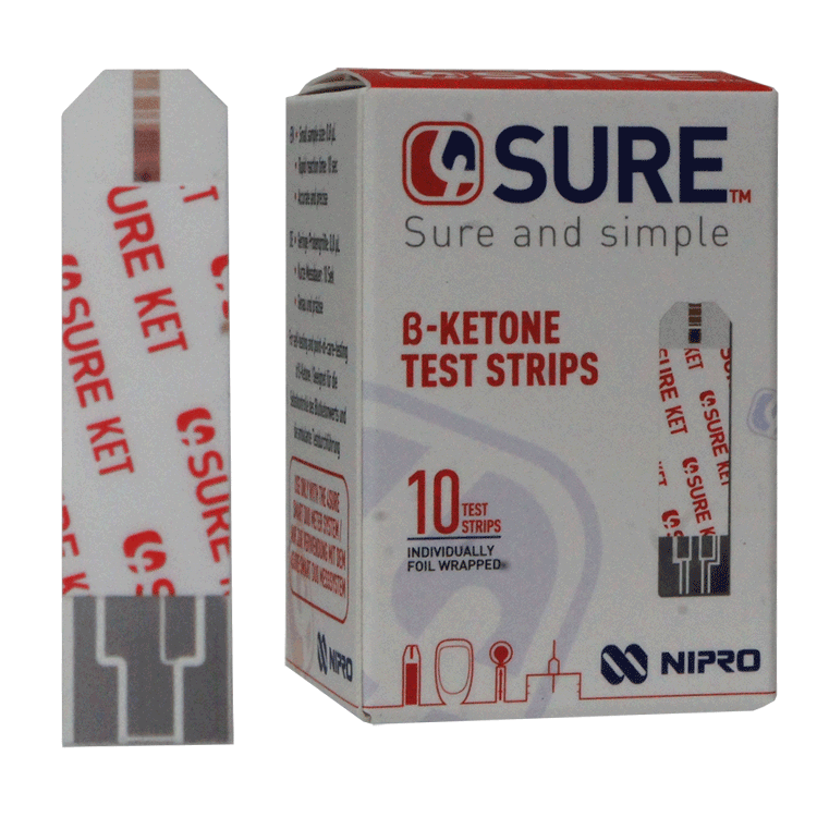 4Sure Smart Duo Bloedketonenmonitor + 4Sure Ketonenstrips x 10