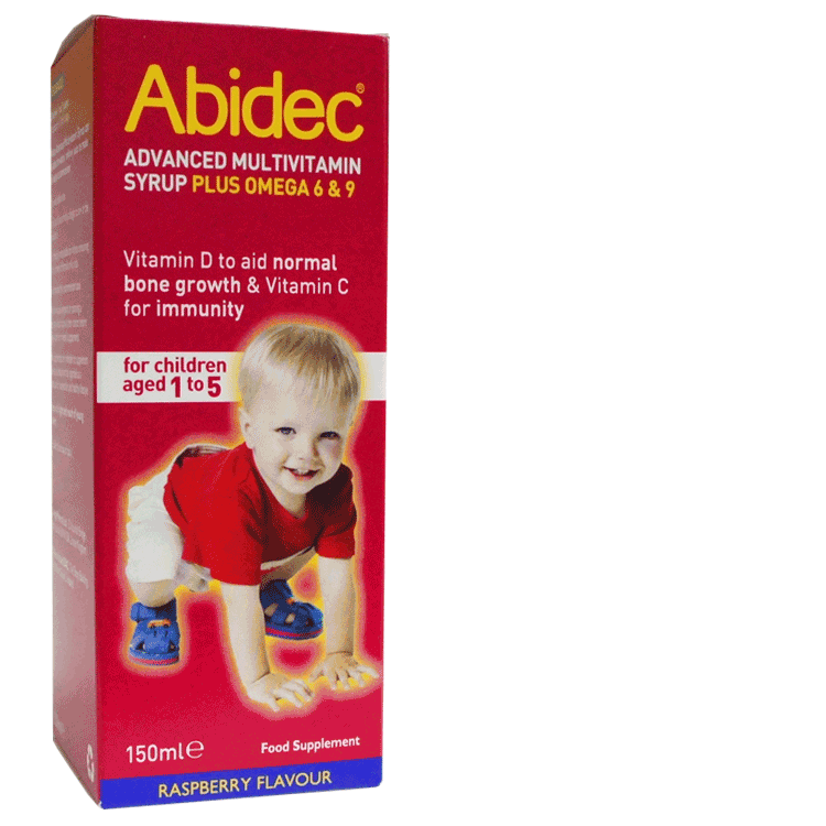 Sirop multivitamine Abidec Advanced avec oméga 6 et 9 150 ml