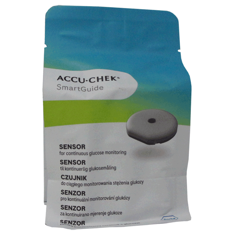 AccuChek Smartguide Sensor x 1 - Continuous Blood Glucose Monitoring System - 14 day Supply + or - Alcohol swabs