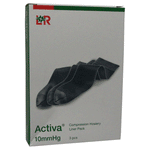Activa compressiekousen klasse 2 onder de knie - gesloten teen - zwarte kleur - 4 maten