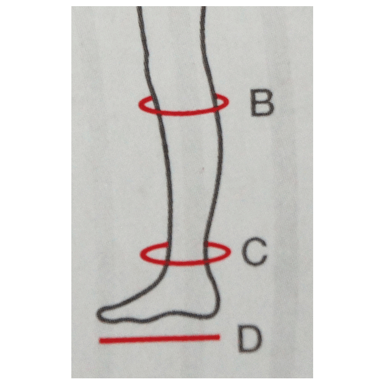Activa Unisex Support Sock - Closed Toe - Black - Class 2 Compression - 4 Sizes