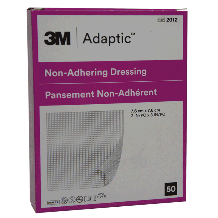 adaptic 7.6 cm x 7.6cm 10 dressing, non adhering non-stick delicate ...