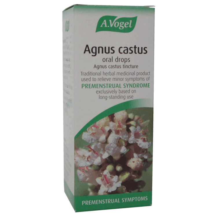 Agnus Castus Drops orale x 50 ml - Prodotto a base di erbe tradizionale utilizzato per la sindrome pre -mestruale