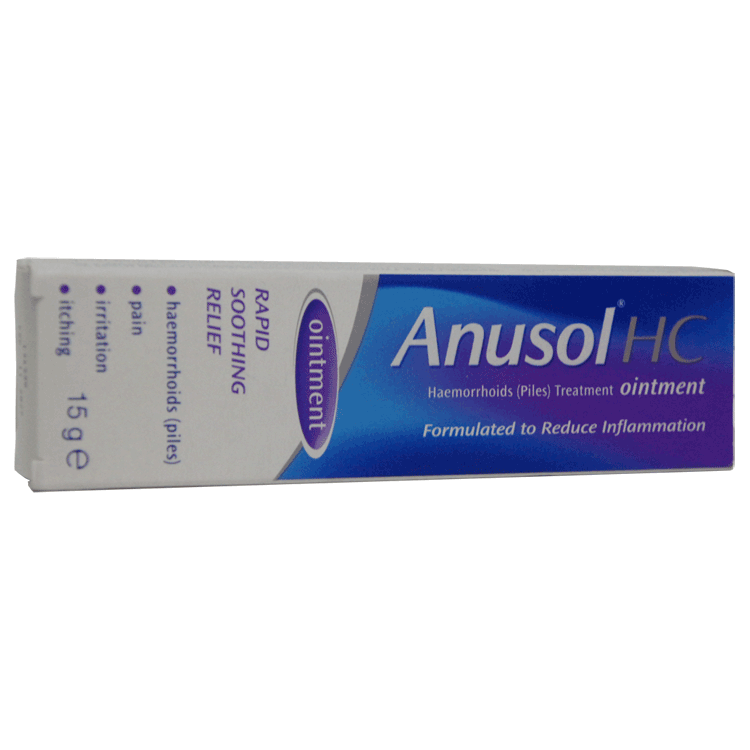 Anusol HC Ointment 15g - Haemorrhoid treatment