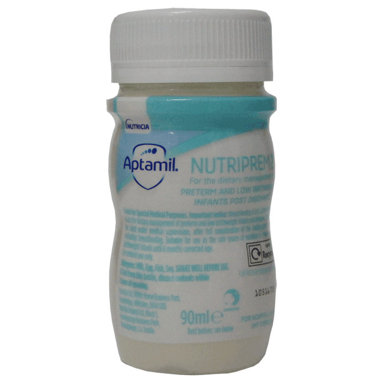 Aptamil Nutriprem 2 Ready To Feed 90ml x 24 + SMA Screw-On Teats x 24