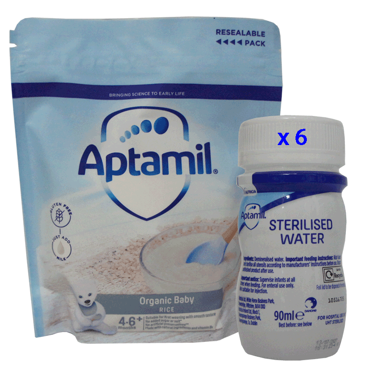 Aptamil Organic Porridge 100g - For 4 to 6 months + - With / Without Sterilised Water 90ml