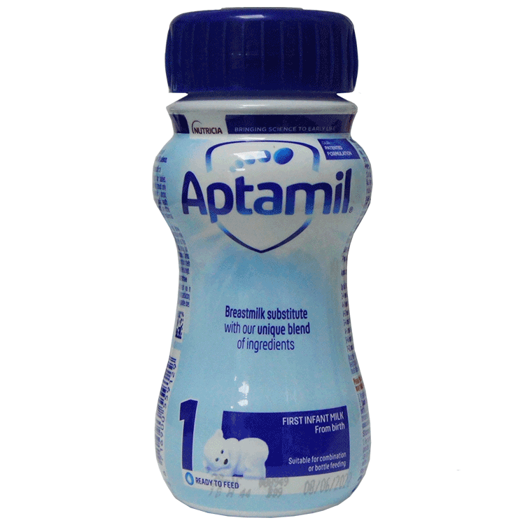Aptamil 1 Lait Premier Nourrisson x 200 ml x 12 cartons - Prêt à l'emploi