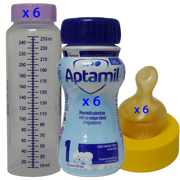 Sterile Travel Pack Aptamil First Baby Milk 200ml x