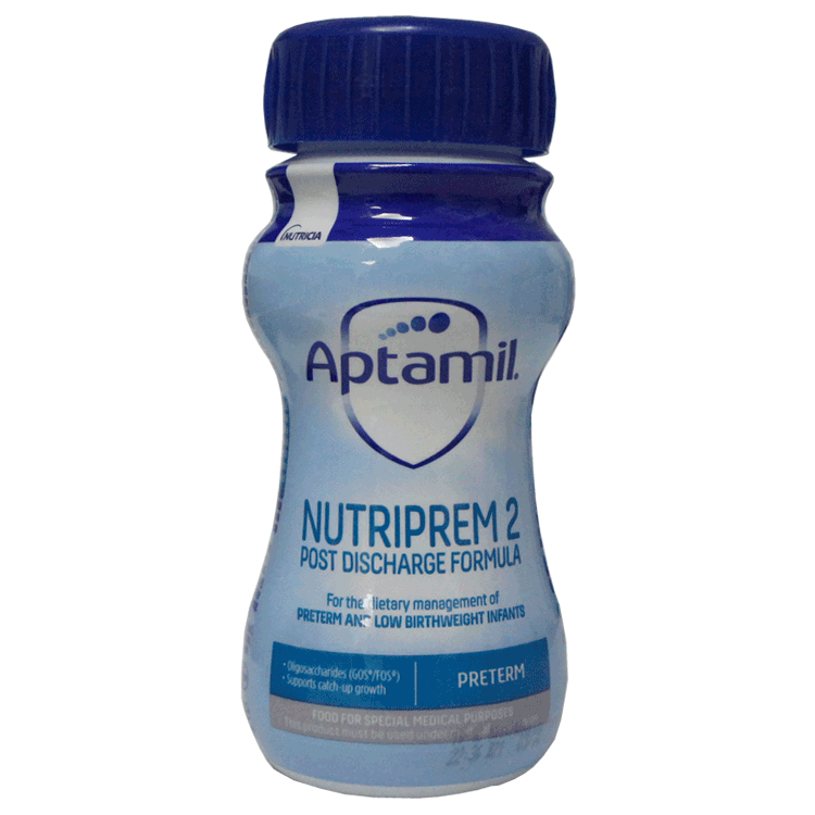 Lait prêt à l'emploi Nutriprem 2 de Cow and Gate 200 ml x 12 pour bébés prématurés