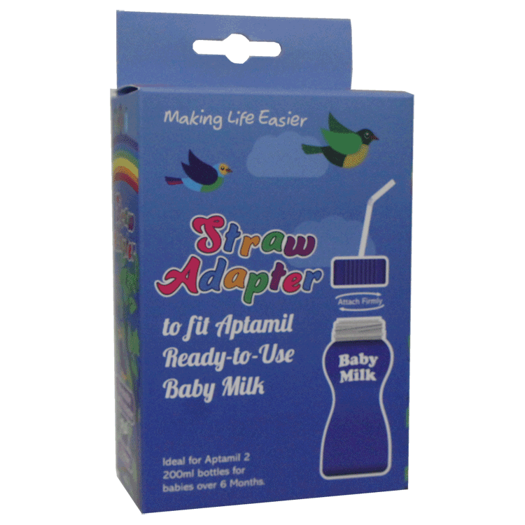 Wiederverwendbarer Reisedeckel für Aptamil 2 – Deckel mit Strohhalmloch – wiederverwendbarer Schraubdeckel