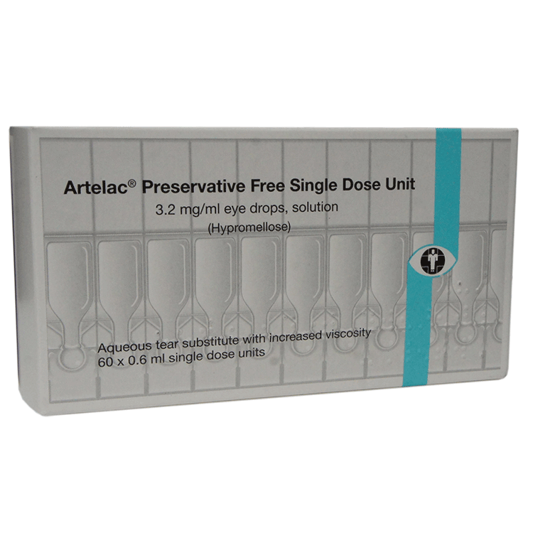Artelac Preservative Free  - Single Dose Vials x 60 for dry eyes