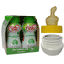 Vache et porte 1 premier lait bébé 200 ml x 4 + couvercle de convertisseur + 4 tétines stériles stériles