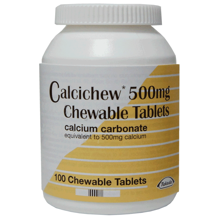 Calcichew Calcium Carbonate tablets 500mg x 100 - For Bone health