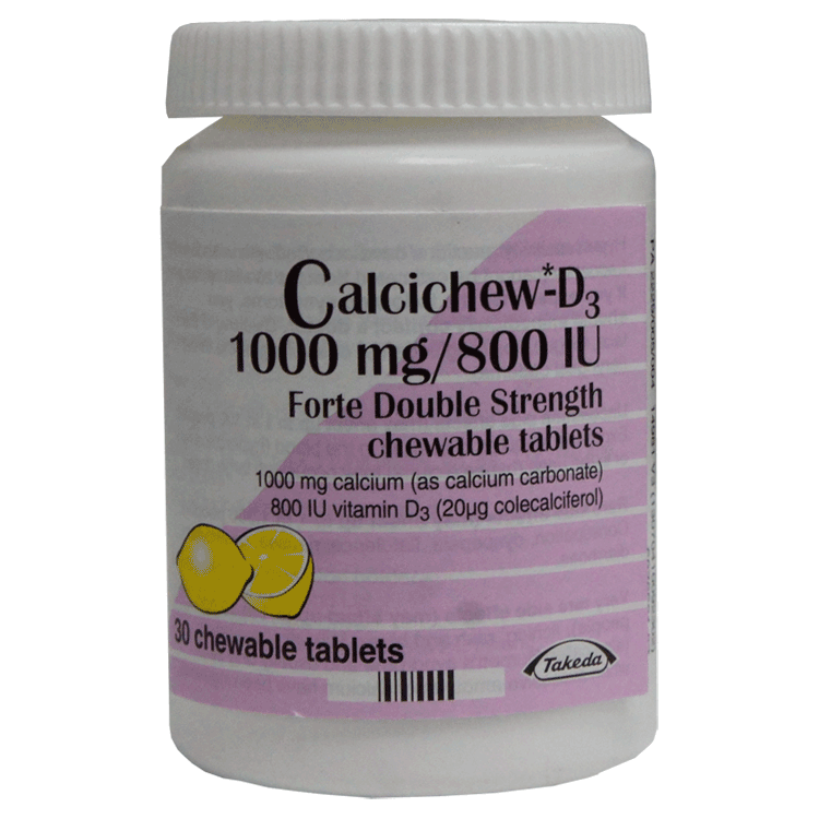 Calcichew D3 Forte Double Strength x 30 tablets Purple