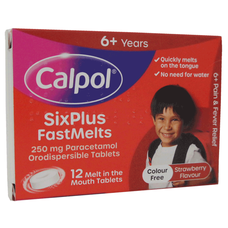 Calpol sei più sospensione orale 250mg/5 ml 140ml - sapore di fragola