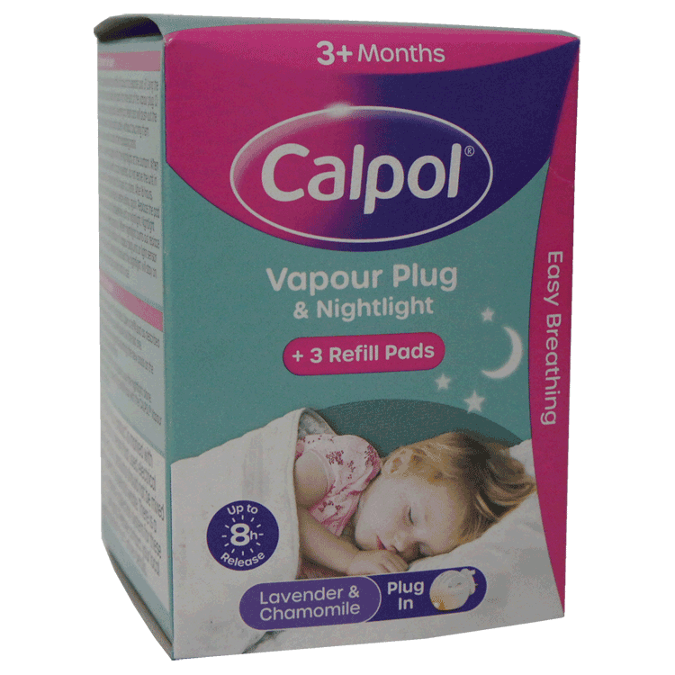 Calpol Vapor Plug und Nachtlicht – mit 3 Nachfüllungen