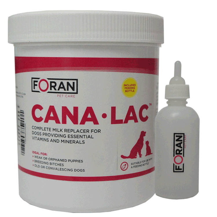 CanaLac Complete Milk Replacer for Dogs 300g With Feeding bottle and narrow teat for puppies