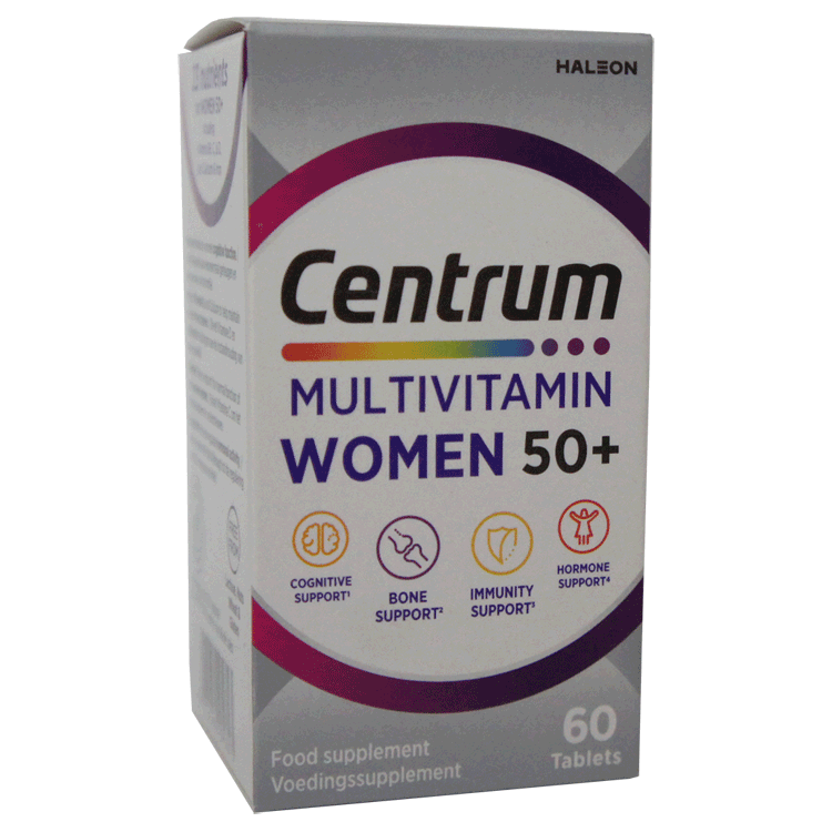 Centrum Multivitaminen voor Vrouwen 50+ 60 tablettenverpakking