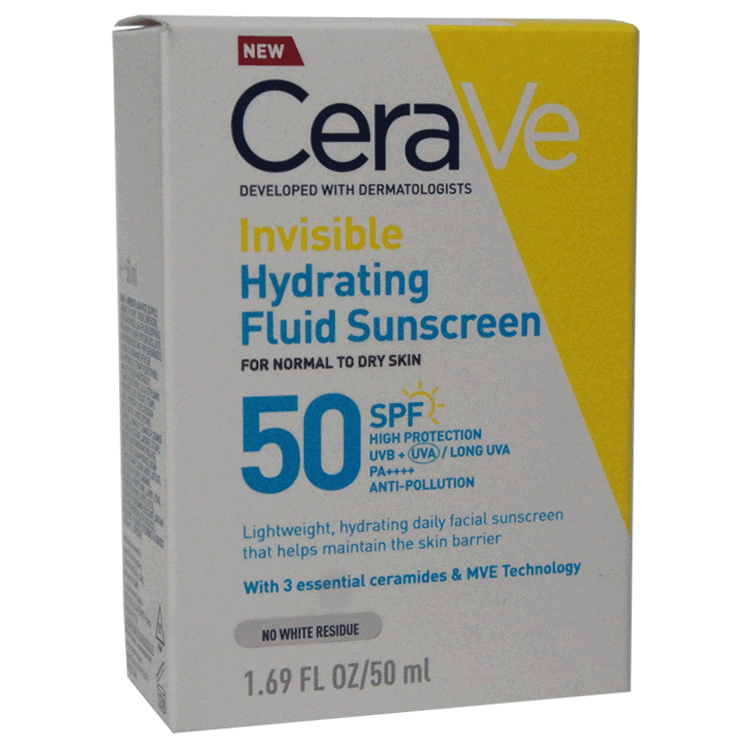 CeraVe Invisible Hydrating Fluid Sunscreen 50ml
