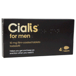 Cialis ( Tadalafil ) 10mg Tablets Tablets - Packs of 4 or 8