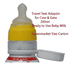 Ready to use baby milk - Milk Carton to Feeding bottle - Adapter / converter for Supermarket size Cow & Gate 200ml Ready to Use baby milk. - With Slow Flow NUK Teats