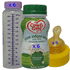 Sterile Baby Milk Travel Pack - Cow & Gate First Infant Baby Milk 200ml x 6 ( With 6 x Sterile bottles and 6 sterile teats)