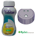 Cubitan Vanille 200 ml x 1 avec/sans couvercle à paille x 1