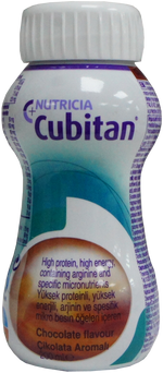 Cubitan Chocolate 200ml x 6 With or Without Anti-Spill Straw Hole Lid