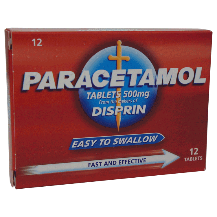 Disprin Paracetamol 500mg x 12 tabletter