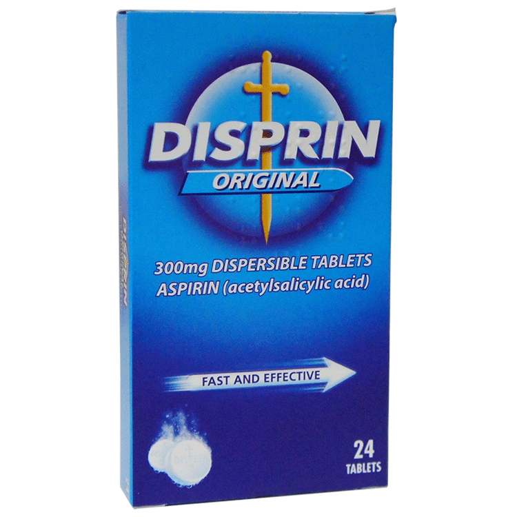 Comprimés d'aspirine dispersibles Disprin Original x 24