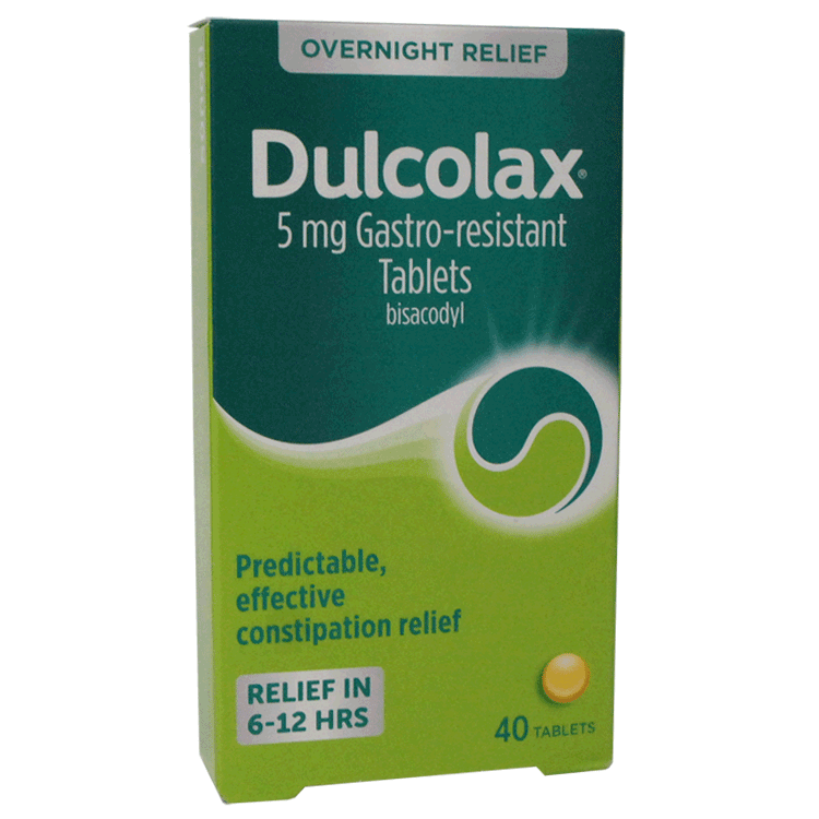 Comprimés de Dulcolax 5 mg pour la constipation x 60