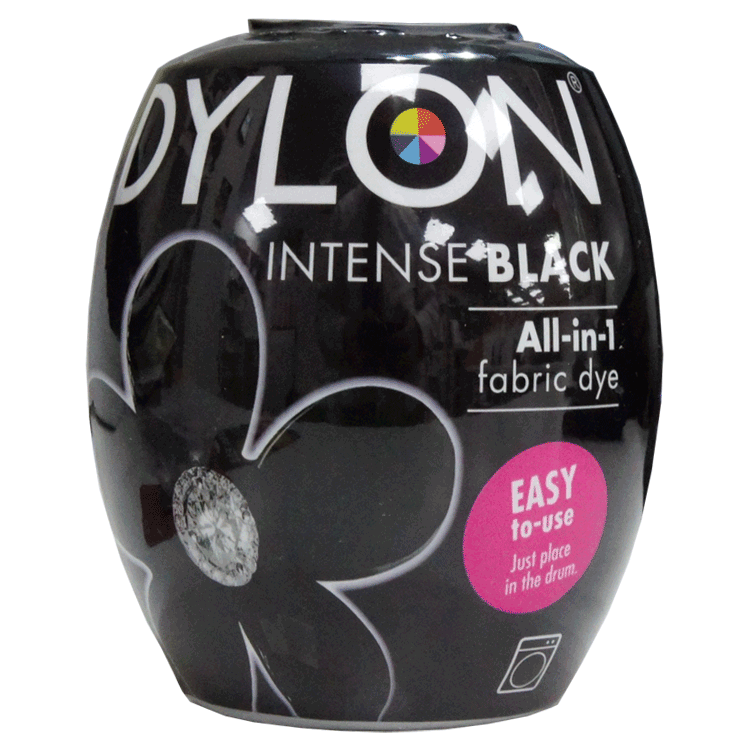Dylon Intense Black Machine Dye 350g - Ready to use fabric dye