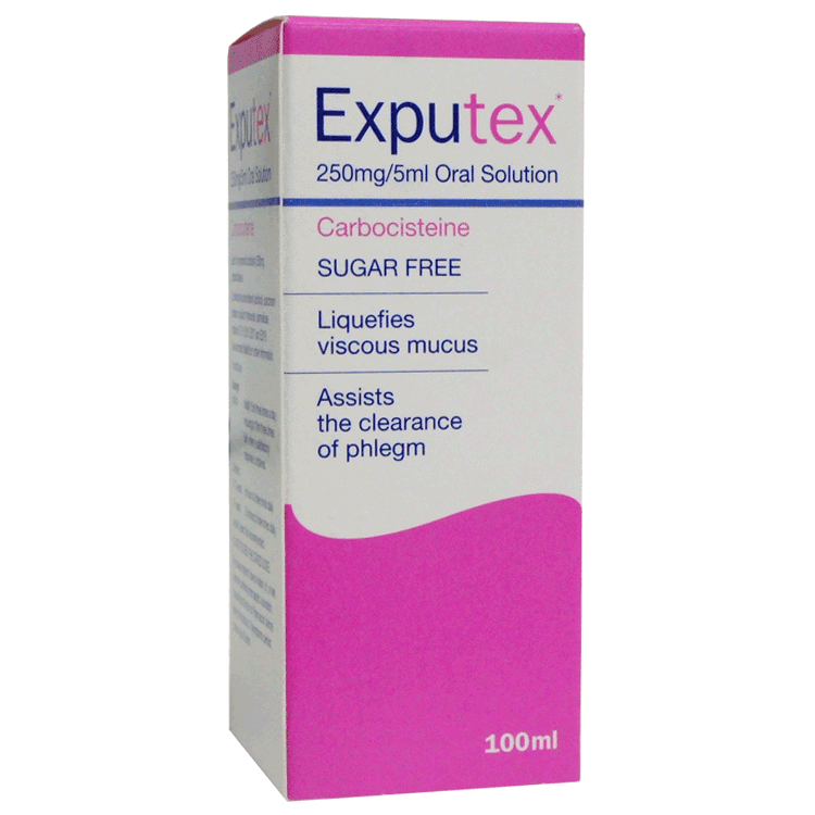 Exputex ( Carbocisteine ) 300ml  - For Chesty Coughs with Mucus
