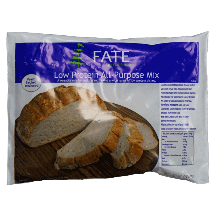 Fate Low Protein - Mélange tout usage 500g - Pour les personnes souffrant d'une maladie rénale
