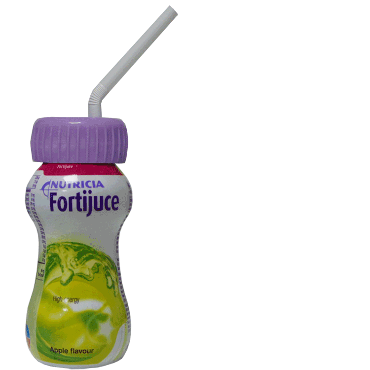 Fortijuce Apple 200ml  x 1  With or Without Drinking Straw Lid x 1