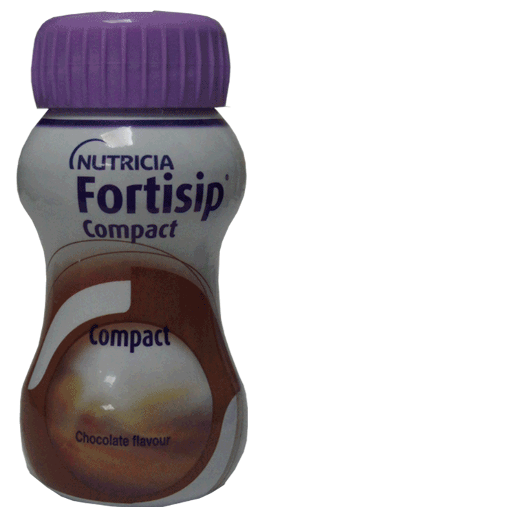 Fortisip Compacte chocoladesmaak 125 ml x 6 - met of zonder stropdeksel x 1 te drinken