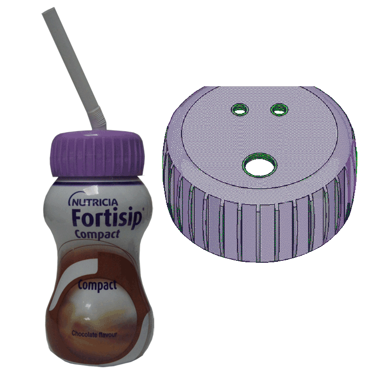 Fortisip Compacte chocoladesmaak 125 ml x 6 - met of zonder stropdeksel x 1 te drinken