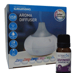 Diffuseur Grundig - Brume ultrasonique - Change de couleur - Avec ou sans huiles aromatiques