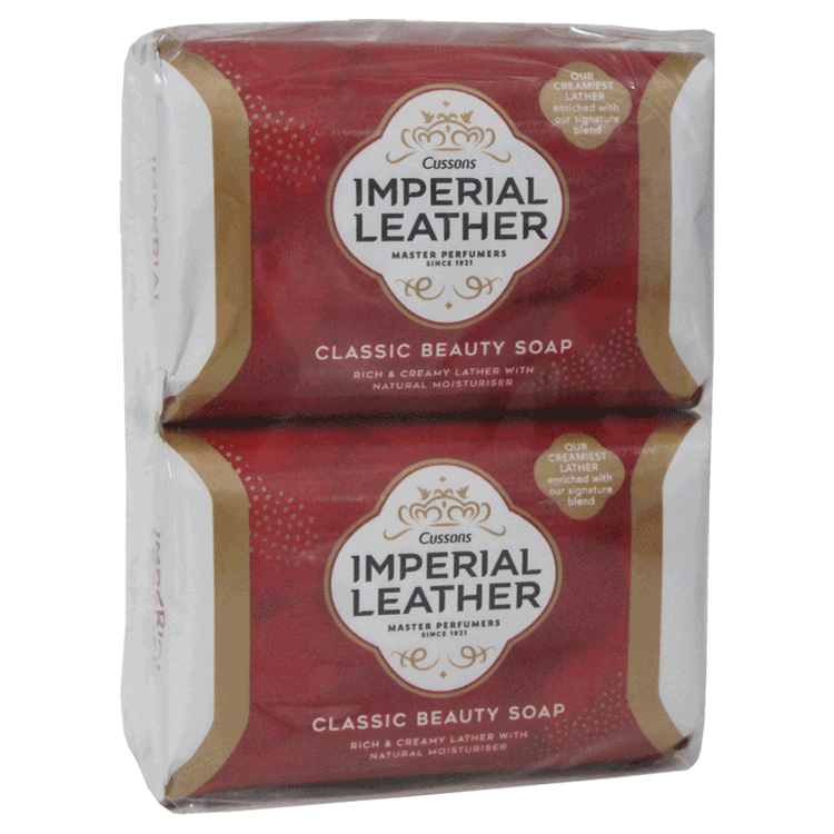 Imperial Leather Classic Beauty Soap 4 x 95 g – Vier elfenbeinfarbene Riegel