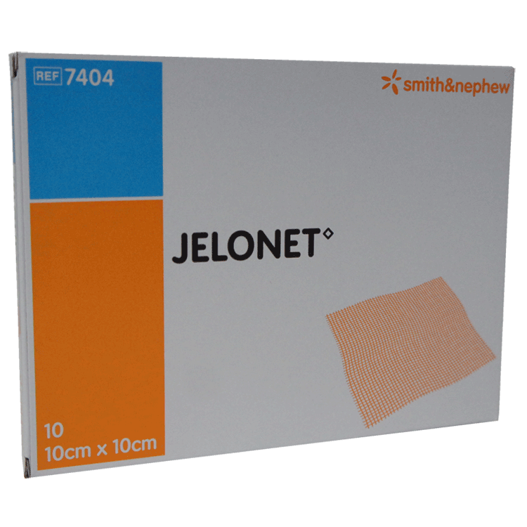 Jelonet 10 cm x 10 cm x 10 paraffine wondverbanden