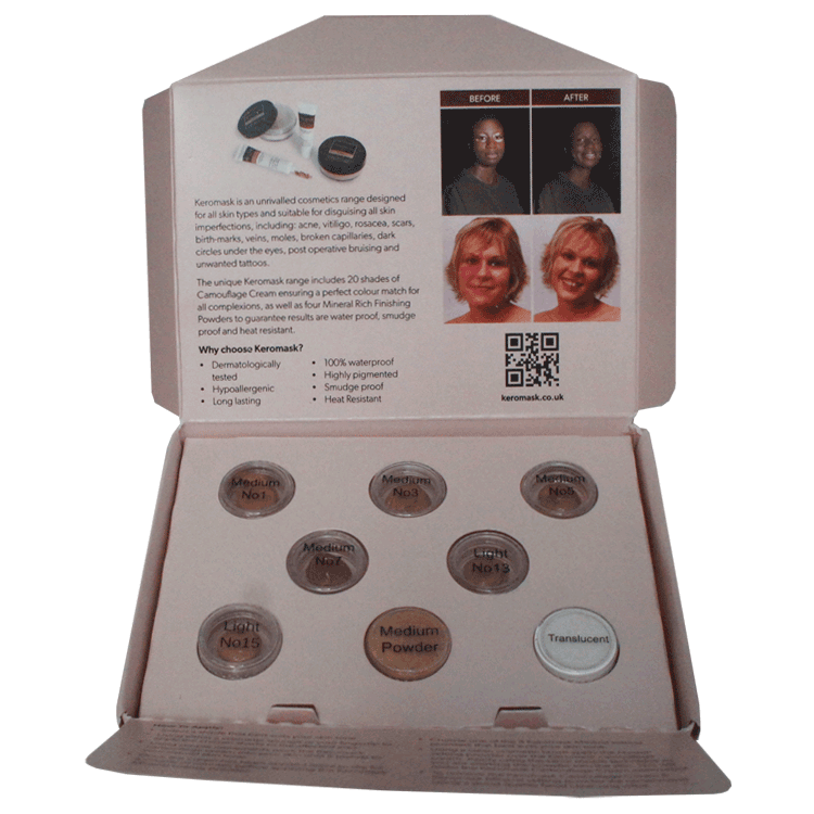Keromask Camouflage Cream  - Shade testing kit - 8 shades