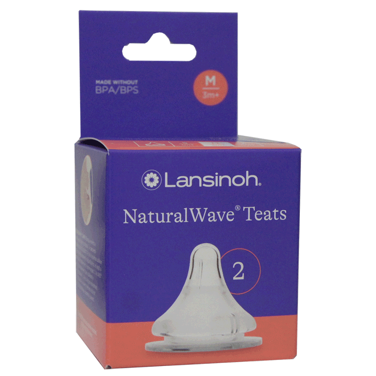 Lansinoh Biberons 2 x 160 ml - Avec tétines Natural wave