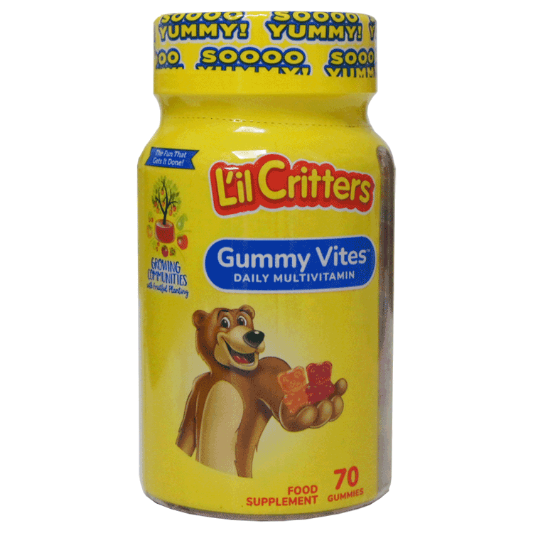 Lil Critters Gummy Vites x 70 - Daily MultiVitamins for kids