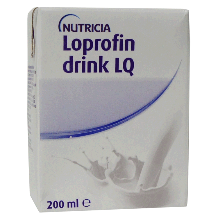 Boisson Loprofin LQ 200 ml - Boisson à faible teneur en protéines et à faible teneur en phénylalanine à base de lait de vache