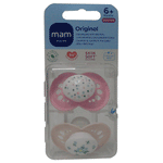 MAM Original Silicone Soothers x 2 - 3 Sizes: 6 months +, 16 months + and 18 to 36 months